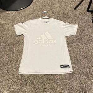 Adidas white tee